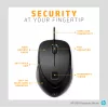 Pele HP USB Fingerprint Mouse USB Type-A