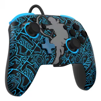 PDP Nintendo Switch Sheikah Shoot REMATCH GLOW Kontrolieris, vadu, Nintendo Switch, Switch Lite, Switch OLED, D-pad, Home poga, USB
