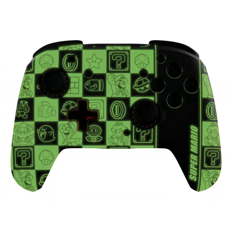 PDP REMATCH GLOW Black, Green, Red spēļu kontrolieris Nintendo Switch, Nintendo Switch OLED