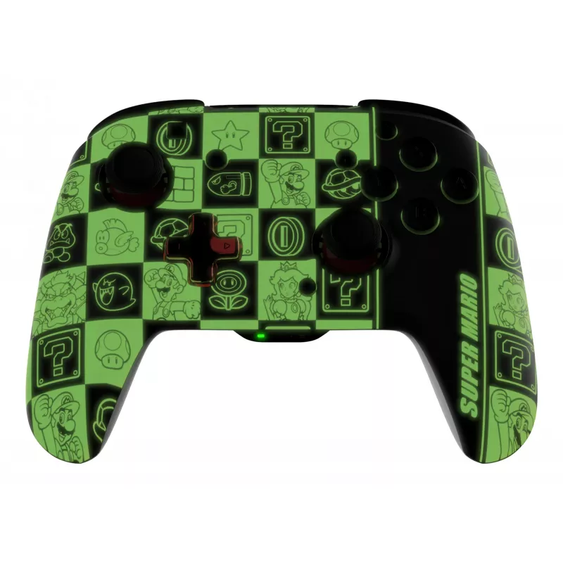 PDP REMATCH GLOW Black, Green, Red spēļu kontrolieris Nintendo Switch, Nintendo Switch OLED