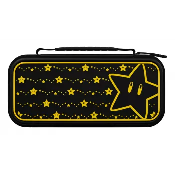 PDP Travel Case Plus GLOW Super Star – cietais maciņš Nintendo Switch, Switch Lite, OLED modelim