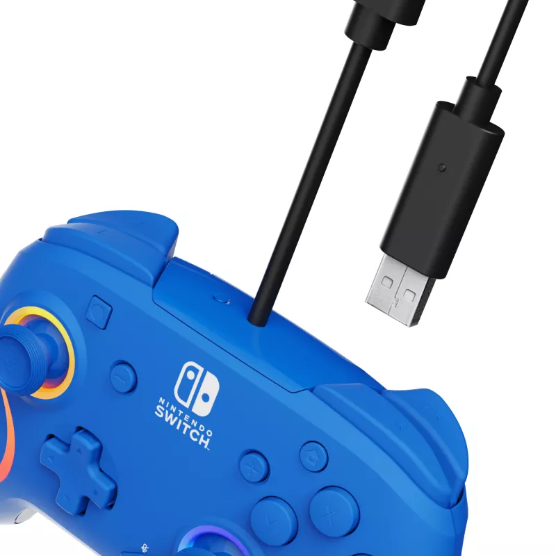 PDP Afterglow Wave Blue USB vadu spēļu kontrolieris Nintendo Switch, Nintendo Switch OLED