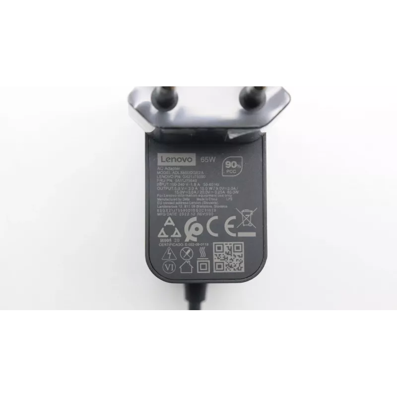 Lenovo 5A11J75649 barošanas adapteris / invertors 65 W Melns