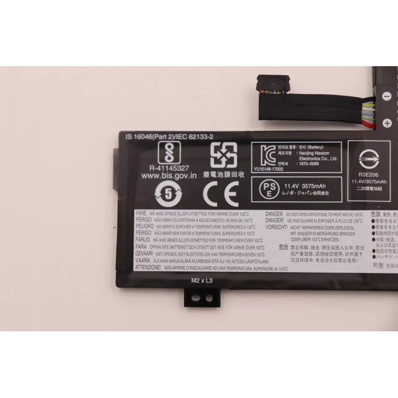 Iekšējais akumulators klēpjdatoram Lenovo 3 šūnas 42Wh Li-Ion modelis 5B10W13946