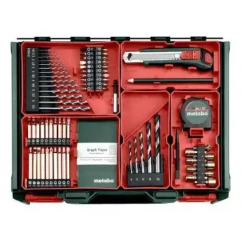 Bezvadu urbjmašīna ar pistoles rokturi Metabo BS 18, bezatslēgas patrona, 1.3 kg, 1600 apgr./min, 10 mm patrona, 2 Ah Li-Ion (2 baterijas)