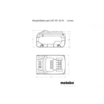 Bateriju lādētājs Metabo 625549000 Universal AC