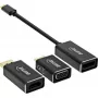 InLine USB displeja pārveidotāju komplekts 6-in-1, 4K/60Hz melns