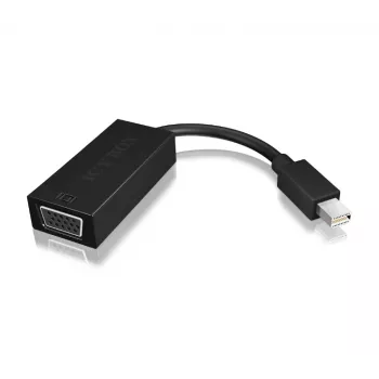 ICY BOX IB-AC504 Mini DisplayPort uz VGA (D-Sub) adapteris, melns