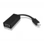 ICY BOX IB-AC504 Mini DisplayPort uz VGA (D-Sub) adapteris, melns