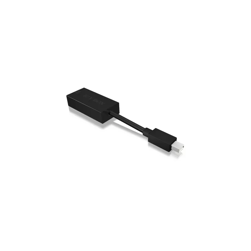 ICY BOX IB-AC504 Mini DisplayPort uz VGA (D-Sub) adapteris, melns