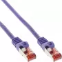 InLine Cat6 S/FTP PiMF savienojuma vads RJ-45–RJ-45 250MHz PVC Violeta 1,5m