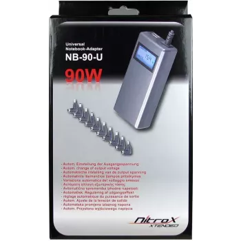 Inter-Tech NB-90U 90 W universāls klēpjdatora barošanas adapteris / invertors