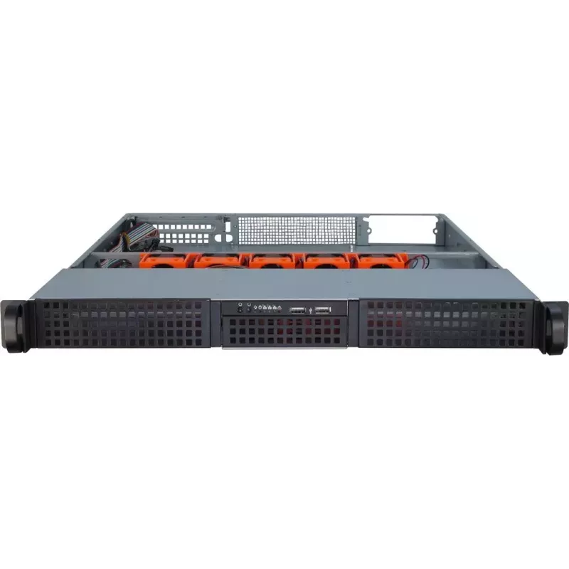 Servera korpuss Inter-Tech 1U-10265 Rack Melns