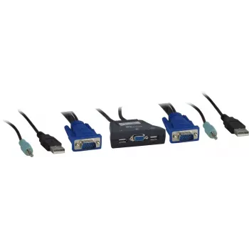 KVM slēdzis Inter-Tech KVM-LS-21JA Melns