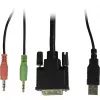 KVM slēdzis Inter-Tech AS-9104DA — 4 portu DVI-I, USB, 19 inch stiprinājums