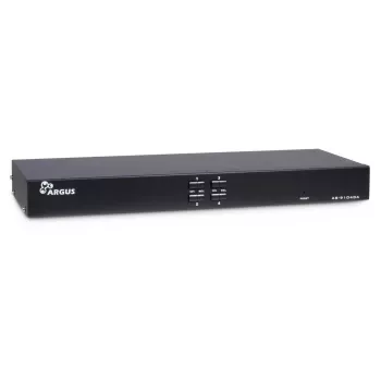 KVM slēdzis Inter-Tech AS-9104DA — 4 portu DVI-I, USB, 19 inch stiprinājums