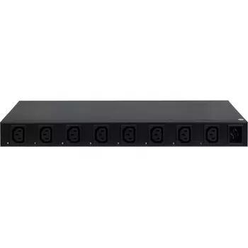 PDU Inter-Tech SD-1688 8 AC kontaktligzdas Tērauds Melns