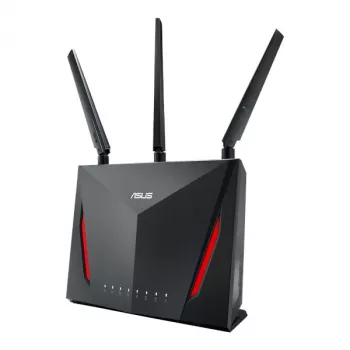 Galda bezvadu maršrutētājs ASUS RT-AC2900, Divjoslu 2.4/5 GHz, Wi‑Fi 5 (802.11ac), 2917 Mbps, Gigabit Ethernet, 4 LAN porti, USB, 4 antenas
