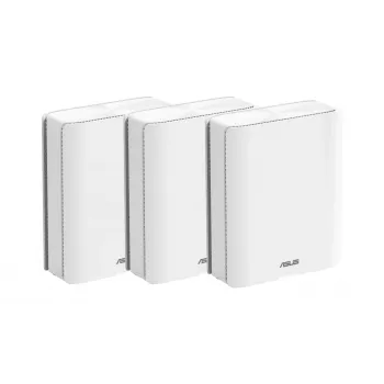 ASUS BQ16 trīs joslu (2.4 GHz / 5 GHz / 6 GHz) Wi-Fi 7 (802.11be) maršrutētājs balts ar 12 iekšējām antenām