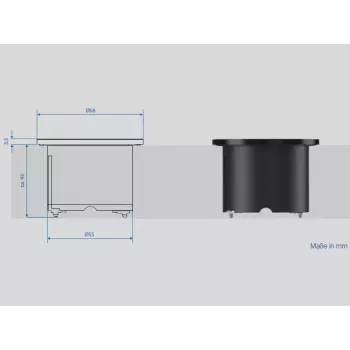 Kontaktligzda tips F Bachmann 926.000 Melna