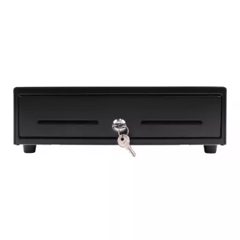 Elektroniskā kases atvilktne Olympia SD 330A, metāla korpuss, 12–14 V, 335×330×104 mm, 2 atslēgas