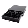 Elektroniskā kases atvilktne Olympia SD 330A, metāla korpuss, 12–14 V, 335×330×104 mm, 2 atslēgas