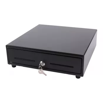 Elektroniskā kases atvilktne Olympia SD 330A, metāla korpuss, 12–14 V, 335×330×104 mm, 2 atslēgas