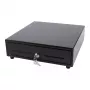 Elektroniskā kases atvilktne Olympia SD 330A, metāla korpuss, 12–14 V, 335×330×104 mm, 2 atslēgas