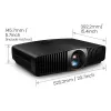 BenQ W5850 standarta projekcijas projektors 2600 ANSI lūmeni DLP UHD 4K (3840x2160) 3D Melns