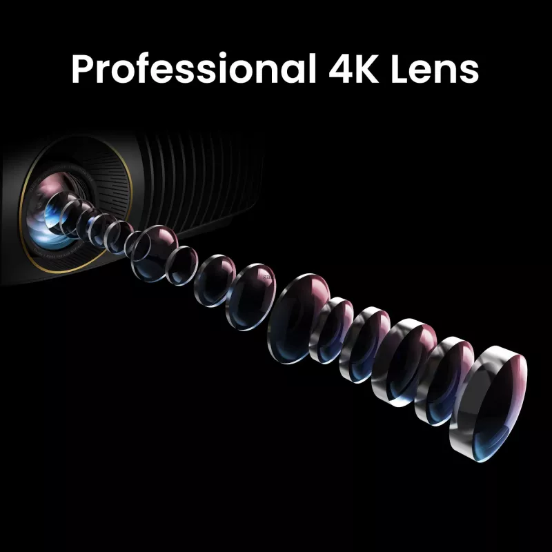 BenQ W5850 standarta projekcijas projektors 2600 ANSI lūmeni DLP UHD 4K (3840x2160) 3D Melns
