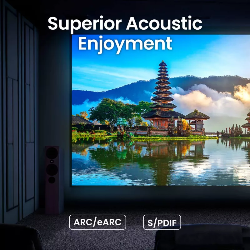 BenQ W5850 standarta projekcijas projektors 2600 ANSI lūmeni DLP UHD 4K (3840x2160) 3D Melns