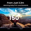 BenQ W5850 standarta projekcijas projektors 2600 ANSI lūmeni DLP UHD 4K (3840x2160) 3D Melns