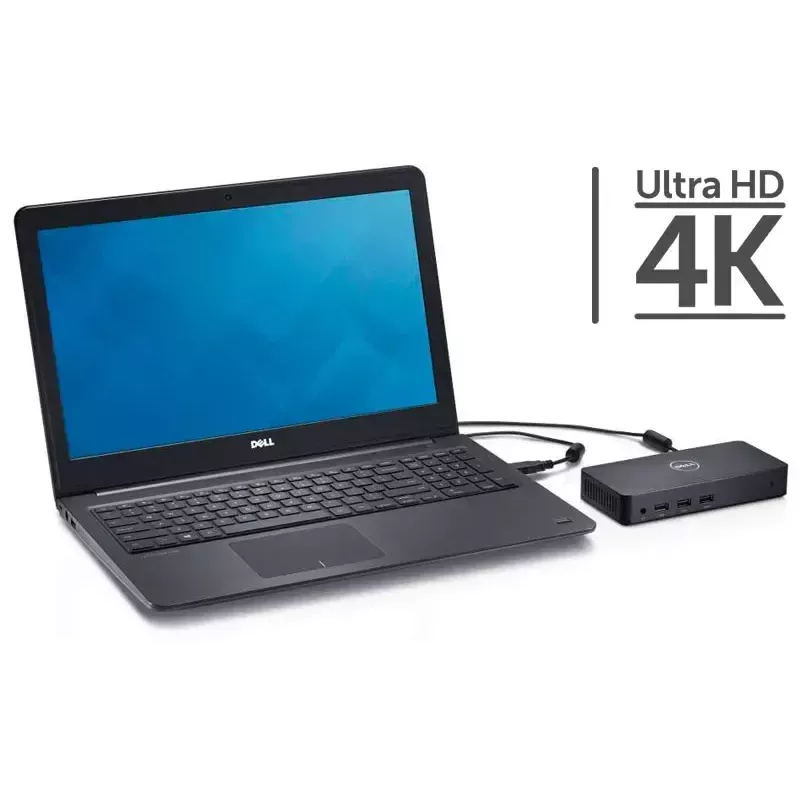 DELL D6000 Vadu USB 3.2 Gen 1 (3.1 Gen 1) Type-C dokstacija, melna