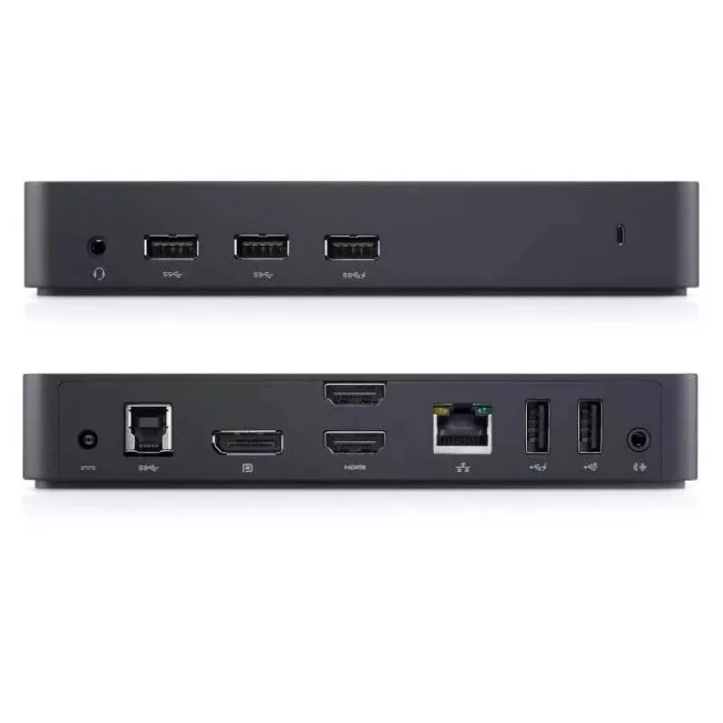 DELL D6000 Vadu USB 3.2 Gen 1 (3.1 Gen 1) Type-C dokstacija, melna