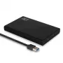 ACT AC1215 ārējais korpuss 2.5 collu SATA HDD/SSD bezskrūvju USB 3.2 Gen1