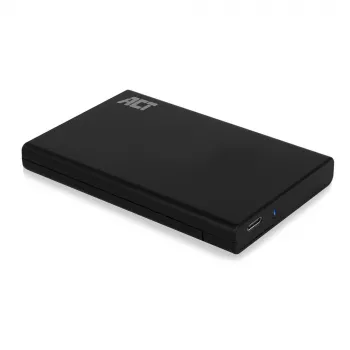 Ārējais korpuss HDD/SSD ACT AC1225 2.5 collu SATA USB-C 3.2 Gen2 Melns