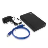 ACT AC1405 3,5 collu SATA HDD/SSD ārējais korpuss, USB 3.2 Gen1, bezskrūvju montāža, melns