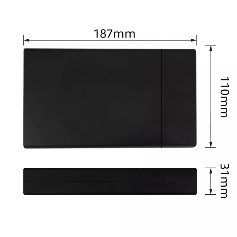 ACT AC1405 3,5 collu SATA HDD/SSD ārējais korpuss, USB 3.2 Gen1, bezskrūvju montāža, melns