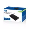 ACT AC1405 3,5 collu SATA HDD/SSD ārējais korpuss, USB 3.2 Gen1, bezskrūvju montāža, melns