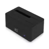 ACT 2.5 collu/3.5 collu SATA HDD/SSD dokstacija USB 3.2 Gen1 Melna
