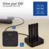 ACT M.2 NVMe/PCIe divu SSD doku klonēšanas stacija, USB-C 3.2 Gen2