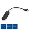 ACT USB-C adaptera kabelis uz 2.5 collu SATA HDD/SSD AC1525 0.15m Melns
