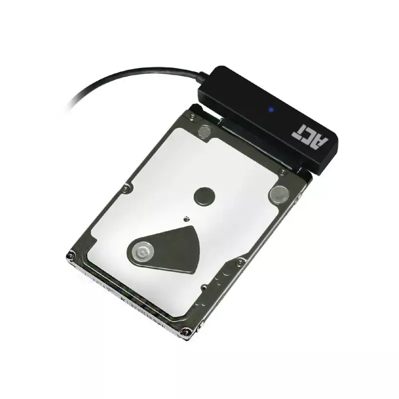 ACT USB-C adaptera kabelis uz 2.5 collu SATA HDD/SSD AC1525 0.15m Melns