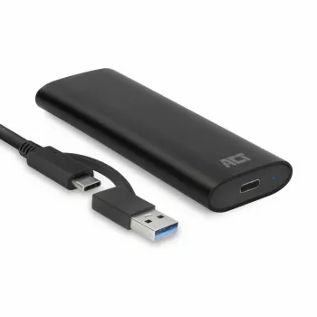 SSD korpuss ACT AC1615 USB-C M.2 NVMe PCIe 10 Gbit/s Melns