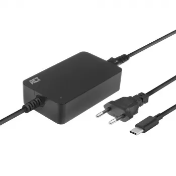 ACT AC2005 USB-C lādētājs klēpjdatoram ar Power Delivery profiliem 65W, 3m