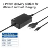 ACT AC2005 USB-C lādētājs klēpjdatoram ar Power Delivery profiliem 65W, 3m