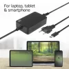 ACT AC2005 USB-C lādētājs klēpjdatoram ar Power Delivery profiliem 65W, 3m