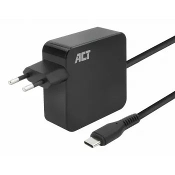ACT USB-C sienas lādētājs klēpjdatoram 65W ar Power Delivery profiliem, 2 metri