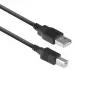 ACT USB 2.0 savienojuma kabelis A vīrišķais - B vīrišķais 1 metrs Melns
