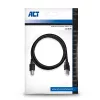 ACT USB 2.0 savienojuma kabelis A vīrišķais - B vīrišķais 1 metrs Melns
